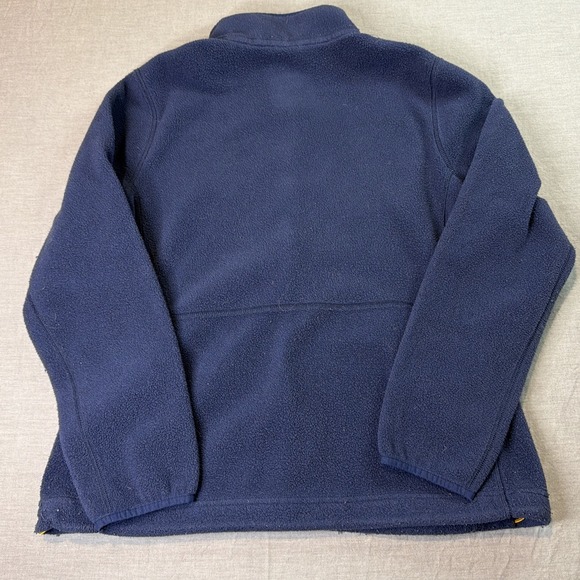 Women's L.L. Bean Mountain Long Sleeve Full Zip Fleece Jacket Navy Medium Hiking - Picture 12 of 12